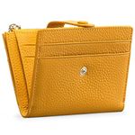 FALAN MULE Small Purses for Women RFID Blocking Slim Bifold Leather Womens Wallet with Zipper Coin Purse