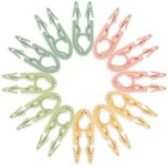 Pansyling 12PCS Foldable Travel Hangers with 24Pcs Clips Portable Folding Clothes Hangers Travel Accessories Foldable Clothes Drying Rack Dorm Hangers Space-Saving Collapsible Plastic Clothes Hangers