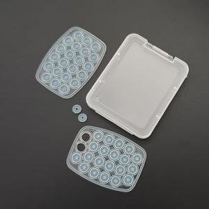 1mm Skin Tag Silicone Rubber Band for Fishing Terminal Tackle 40pcs