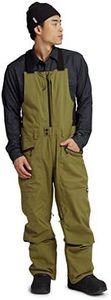 Burton Mens Reserve Bib Pant, Martini Olive, Medium