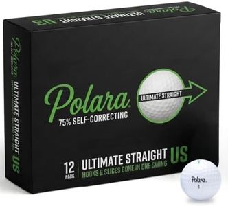 Polara Self-Correcting Golf Balls – 12 Pack Ultimate Straight Golfballs, Soft Feel, Anti-Slice & Hook Correction, Exceeds USGA Limits, Dimple Pattern, High-Performance Golf Balls for Men & Women