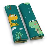 MHwan Seat Belt Pads, 2 Pcs Cute Dinosaur Seatbelt Covers Kids, Breathable and Skin-Friendly seat Belt Covers, wear-Resistant and Durable, Protect Childrens Shoulders and Neck Seatbelt pad