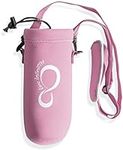 Live Infinitely Universal Water Bottle Carrier - Removable & Adjustable Strap Bottle Holder for Walking, Running & Hiking - Keeps Drinks Cold Due to Insulated Neoprene Sleeve - Rose