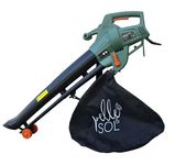 Pelle & Sol 3300W Corded Leaf Blower and Vacuum - 3-in-1 Garden Vacuum, Leaf Mulcher & Garden Hoover - Includes 45L Collection Bag, 12m Cable, Wheels & Strap - Lawn Sweeper, Patio & Driveway Clearing