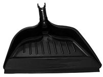 Edward Tools Heavy Duty Plastic Dust Pan - Snap Attachment to Standard Brooms - Rubber Edge for Easy Sweep of Small Items