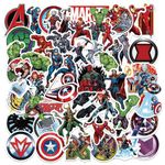 50Pcs Superhero Stickers for Kids,Personalized Kids Stickers for Water Bottle, MacBook, Car, Bumper, Luggage, Laptop,Waterproof Avengers Stickers for Adults Teens Boys Girl