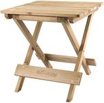 Woodside Folding Coffee Side Snack Table Wooden Garden Patio Furniture