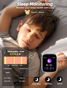 Kids Smart Watch – Black Touchscreen GPS Tracker