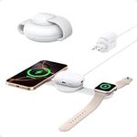 Anker MagGo 3 in 1 iPhone 17 Charging Station, MagSafe-Compatible Wireless Charger Stand, Qi2 Certified 15W Foldable Charger for iPhone 17/16/15/14/13/12, AirPods, Apple Watch Ultra(Adapter Included)