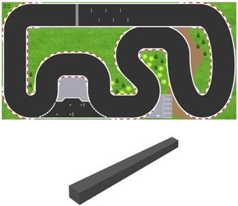 OBIOCKIDAY 2412A Race Track with Barriers for Mini Drift RC Car Racing Track RC Sports Cars Track Hobby Remote Control Cars Track 2400 * 1200MM, Christmas Birthday Gift for Adults