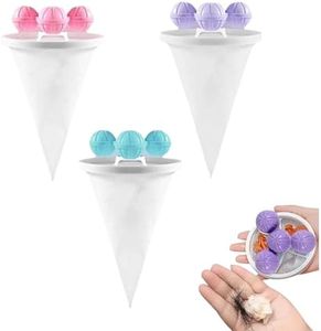 3pc Floating Lint Mesh Traps, Pet Hair Remover, Multifunctional Dog Hair Washing Machine Catcher Reusable More Washes, Top Laundry Saver for Bedding Pants Down Jackets Jeans Towels Sheets
