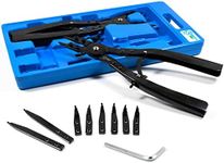SMOTIVEPRO 16" Snap Ring Pliers Set，2 Piece Internal and External Snap-Ring Pliers Tool Set Heavy Duty, Retaining Ring With Replacement Tips