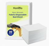 Mankolo Non Woven Fabric Disposable Bed Sheet for Hospital & Spa Use ( Pack of 30) - Oil Proof Massage Sheet for Facial Bed for Parlour - Disposable Sheets for Patients (180cm X 80cm) - ,White