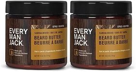 Every Man Jack Beard Butter- Subtle Sandalwood Fragrance - Rejuvenates, Hydrates, and Styles Dry, Unruly Beards While Relieving Itch - Naturally Derived with Cocoa Butter and Shea Butter - 114g Twin Pack