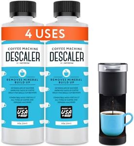 Descaler (2 Pack, 2 Uses Per Bottle) - Made in the USA - Universal Descaling Solution for Keurig, Nespresso, Delonghi and All Single Use Coffee and Espresso Machines