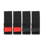 ECSiNG 4-Pack Fishing Reel Protective Straps Elastic Fishing Reel Straps with Reels Anti-wear Fishing Gear Protective Accessories Size M