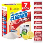 Dcalcifer Washing Machine Cleaner Descaler Powder Descaling Appliance Quick Drum Descale Deep Cleaning for Semi and Fully Automatic Front and Top Load Tub Clean 7 Pouches 350g Pack of 1