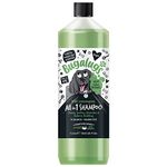 BUGALUGS Dog Shampoo All in 1 shampoo & conditioner dog grooming products for smelly dogs with Apple & Vanila fragrance, best vegan pet puppy shampoo, professional groom