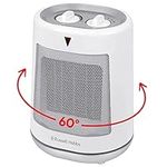 Russell Hobbs 2000W/2KW Electric Heater in White PTC Ceramic Space Heater, Portable Oscillating 2 Heat Settings Overheat Protection, Adjustable Thermostat 20m2 Room Size RHFH1008, 2 Year Guarantee