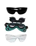 Q8 TWINKLE Welding Safety Goggles Pack of 3 | Safety Glass Combo Pack Green, Black & White Welding Safety Goggles Set of 3 Welding Safety Goggle (Free-size)