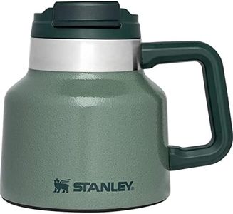 Stanley The Tough-to-Tip Admiral's Mug Hammertone 20OZ - Non-Spill Coffee Mug, Durable Design for Busy Mornings and Office Hours - Hammertone Green