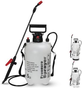 My Garden 5 Litre Sprayer Pump - Weed Killer Pressure Sprayer Pump Action - High Pressure Long Reach Sprayers - Ideal For Spraying Water Fertiliser Herbicides Pesticides Preservative & Detergent