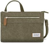 Travelon Anti-theft Heritage Cross Body Bag Cross Body Bag, Sage, 10.5 x 7 x 2