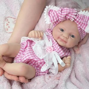 Miaio 14 Inch Reborn Baby Dolls, Full Silicone Baby Dolls, Realistic Soft Silicone Newborn Baby Doll, Real Full Body Silicone Reborn Baby Dolls, No Vinyl Dolls