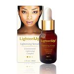 LightenUp Skin Brightening Serum - 30ml / 1 Fl oz - Effective for Freckles, Sunspots, Age spots - with Argan Oil, Shea Butter and Alpha Arbutin