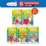 Oswaal Lil Legends Book of Copy Colouring For Kids | To Learn About Vegetables, Fruits, Flowers, Animals, Alphabets (Set of 5 Books), Age 3+