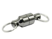Belivoz Magnetic Keychain for Bike, Key Holder for Car Keys - Detachable Key Ring Quick Release Keychain, Gun Black