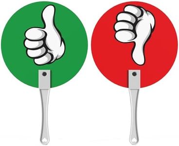 64Pcs Yes No Paddles Thumbs Up Thumbs Down Paddles Signs for Classroom Voting
