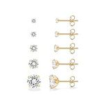 PAVOI 14K Yellow Gold Plated Five P