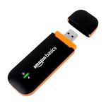 Amazon Basics 4G LTE WiFi USB Dongle Stick with All SIM Support | Plug & Play Data Card with Up to 150Mbps Data Speed, Hotspot for 10 People, Premium Qualcomm Chipset, Single_Band, Black