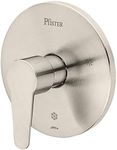 Pfister Pfirst Modern Valve Trim Only (Valve Body Sold Separately), Single Handle, 1-Hole, Brushed Nickel Finish, R89040K