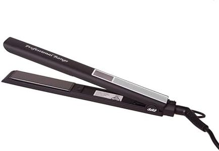 SAS Professional Hair Straightener - Matt Black - Award Winning, LCD Display, Adjustable Temperature, Universal Voltage - Suitable For All Hair Types