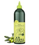 Graza "Sizzle" Extra Virgin Olive Oil. Peak Harvest Cooking Oil. Single Farm Spanish EVOO. 25.3 FZ (750 ML) Squeeze Bottle