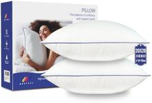 Wuuyuef 20x20 Pillow Inserts Set of 2, Machine Washable Soft Fluffy Hypoallergenic Virgin Polyester Premium Throw Pillow Stuffer, Decorative Cushion for Bed, Couch, Sofa,Indoor - White