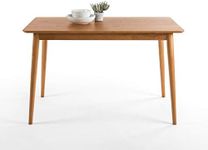 ZINUS Jen 47 Inch Wood Dining Table/Solid Wood Kitchen Table/Easy Assembly, Natural