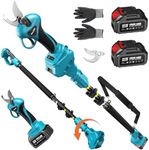 Seesii 2-in-1 Cordless Electric Pru
