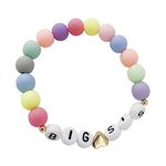 Big Sister Gift for Sister, Big Sister Bracelet, Little Sister Gifts for Sisters for Little Girls, Big Sister Announcement, Sister Jewelry, 6.9 Inch, Acrylic, crystal