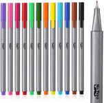 Mr. Pen- Fineliner Pens, 12 Pack, Pens Fine Point, Colored Pens, Journal Pens, Bible Journaling Pens, Journals Supplies, School Supplies, Pen Set, Art Pens, Writing Pens, Fine Tip Markers, Bible Pens