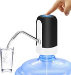VASLON Water Bottle Pump Portable Electric Water Bottle Dispenser for Universal 5 Gallon Bottle USB Charging Automatic Drinking Water Pump (Black)