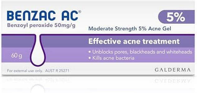 Benzac AC 5.0% Moderate Acne Gel 60g, 60 g