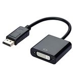 COVVY DisplayPort (DP) to DVI Adapter Cable Male to Female Gold-Plated Cord Compatible for Lenovo Dell HP and so on