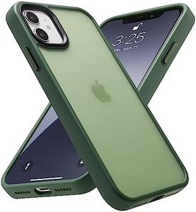 Yriklso for iPhone 11 Phone Case, Shockproof iPhone 11 Case, Military Grade Drop Protection, Protective Hard Back Slim Translucent Case for iPhone 11 6.1'', Frosted Green