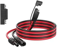 Bateria Power Solar to SAE Adapter, 50cm Solar to SAE Connector for Solar Panels to Charge Controller with Polarity Reverse Adapter