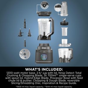Ninja 3-in-1 Power Blender – Black Multi-Function Kitchen Appliance