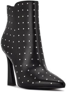 NINE WEST Women's Torrie Ankle Boot, Black, 10