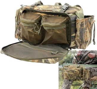 PUNCHMAN Treestands Front Storage Bag,tree stand for deer hunting accessories,Works with tree climbing or Ladder Stands,storage bag hang on tree stands,bow&saddle hunting gear backpacks for men